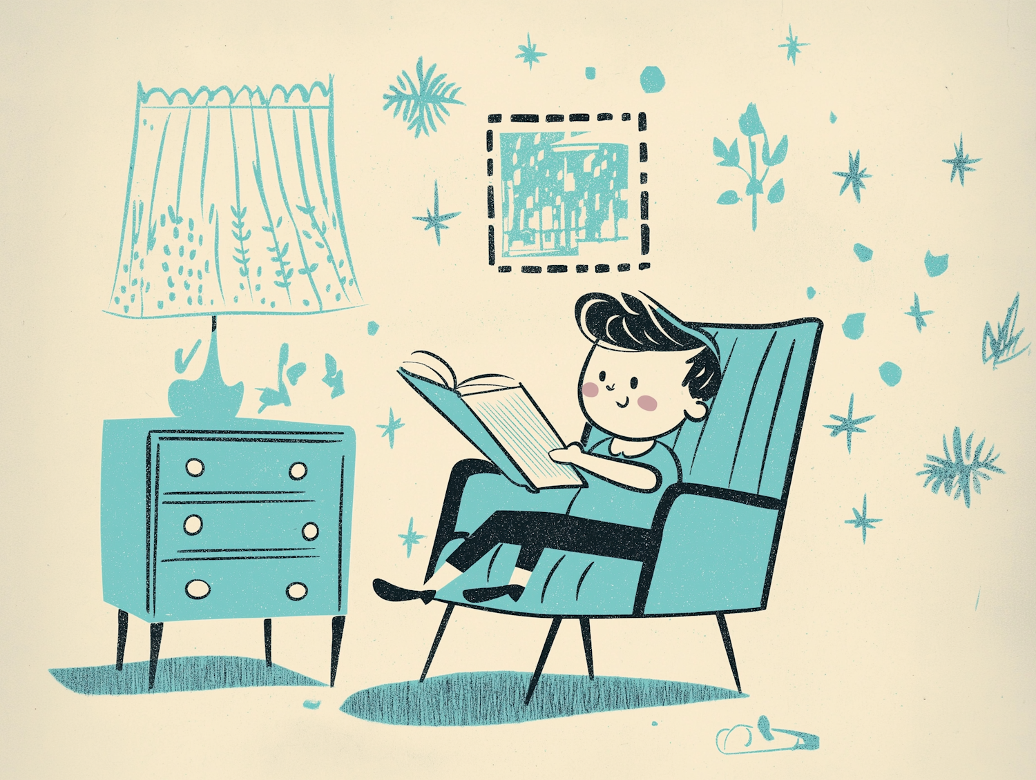 A young reader engrossed in a classic children's book, finding magic in timeless stories.