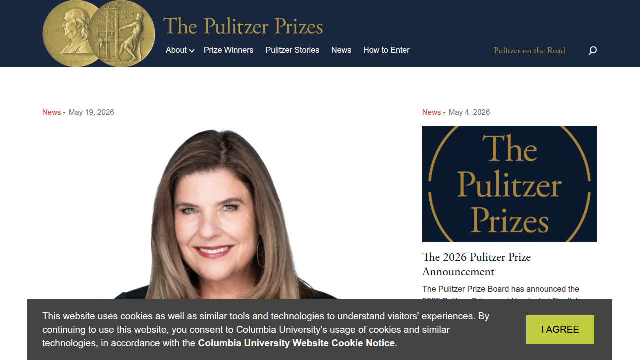 Explore the official site of the Pulitzer Prizes, celebrating literary excellence including Michael Chabon's award-winning work.